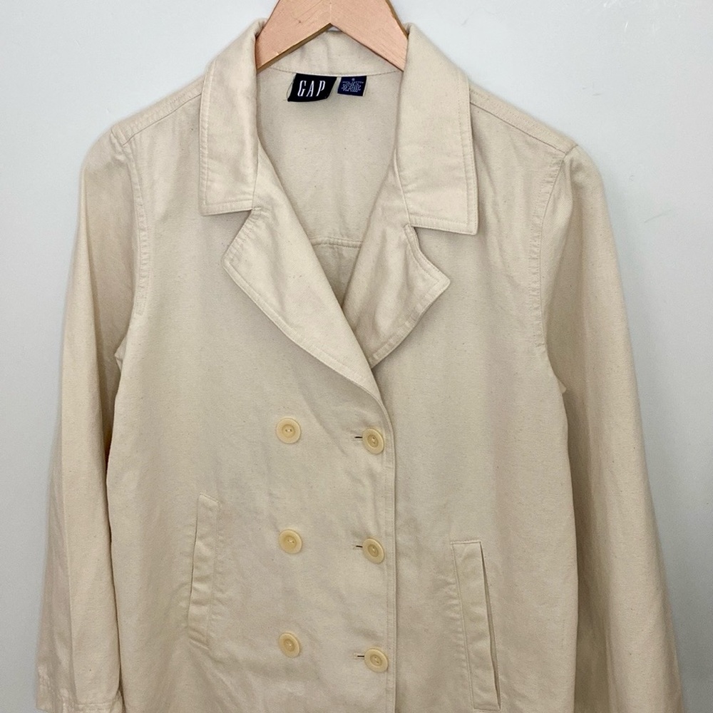 GAP Oatmeal Flecked Double Breasted Casual Blazer/Jacket Sz S - Picture 2 of 10